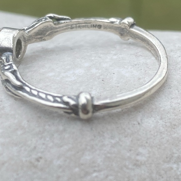 Celtic Dragon Ring .925 Sterling Silver w/ genuine citrine sz 9 medieval dragon - Picture 6 of 16